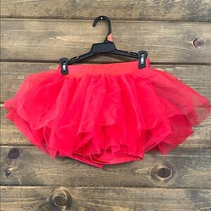 Vibrant Red Kids Tutu Skirt